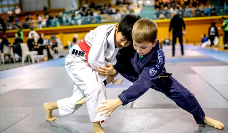 Clase de BJJ Kids en Central Gym Santiago